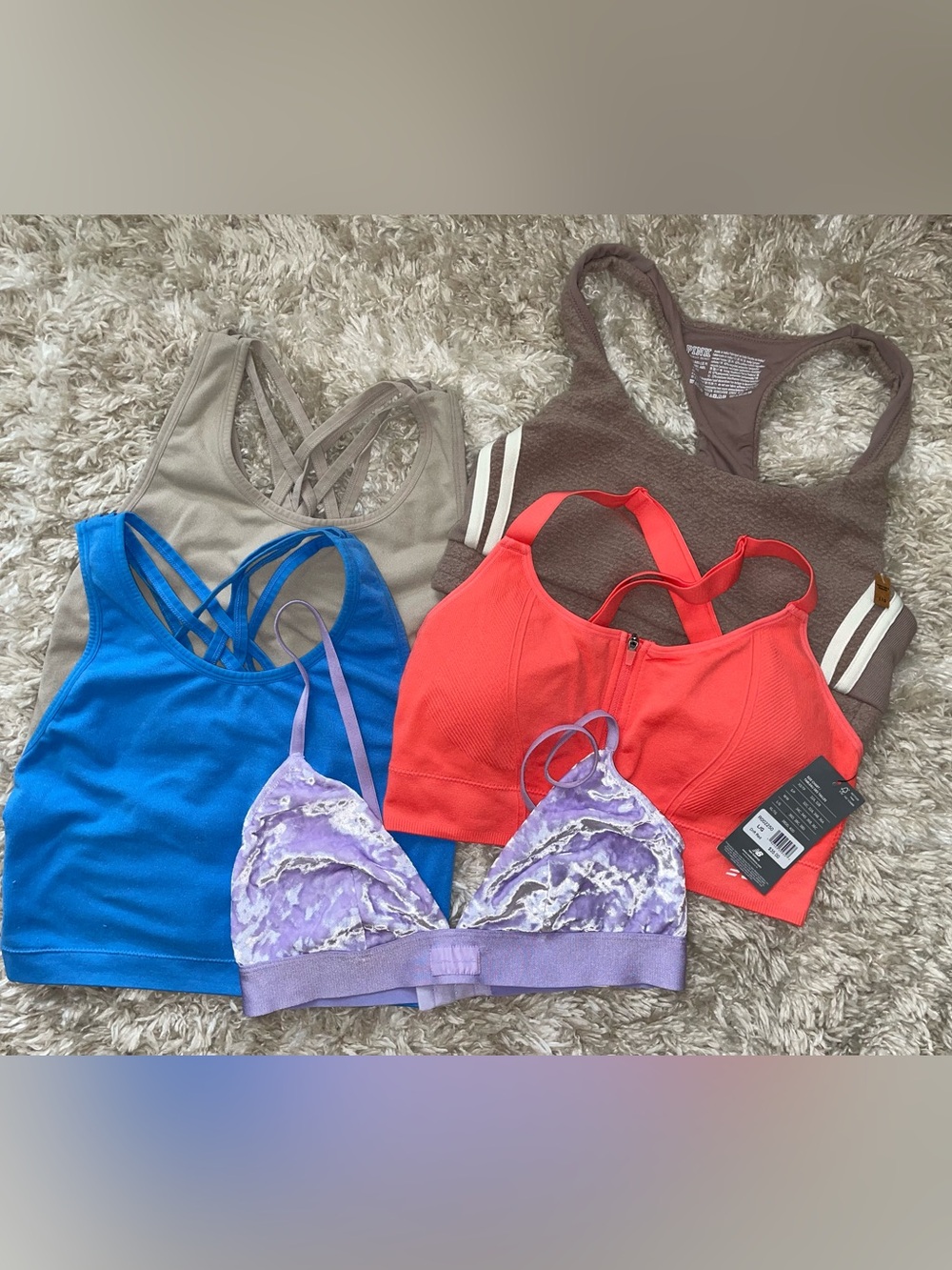 Bundle 5 Sport Bras for $25